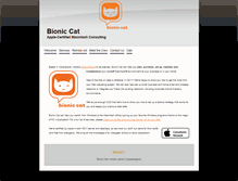 Tablet Screenshot of bionic-cat.com